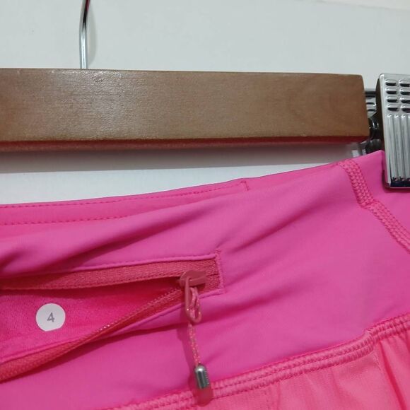 Lululemon womens size 4Tall pace setter barbie pink tennis skirt - Picture 5 of 8